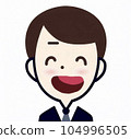 Cute picture of a smiling businessman 104996505