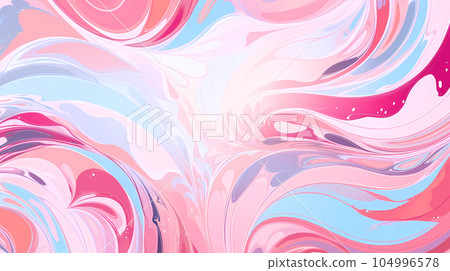 Hand-painted cartoon beautiful abstract artistic background design 104996578