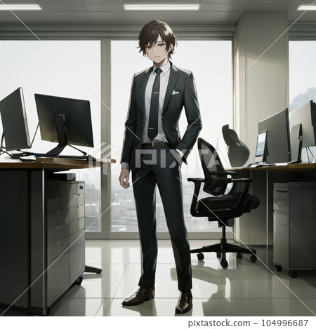 Salaryman illustration cool 104996687