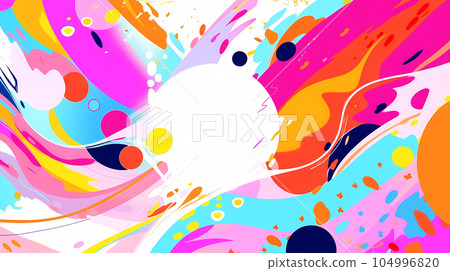 手绘卡通唯美的抽象艺术感背景设计 104996820