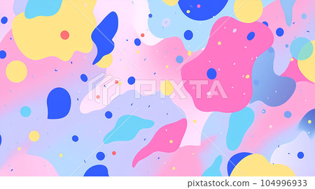 手绘卡通唯美的抽象艺术感背景设计 104996933