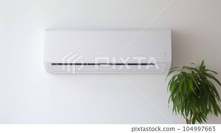 White air conditioner AI image 104997665