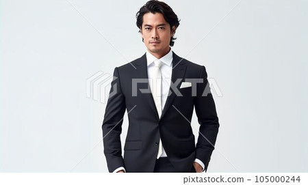 穿西裝的商人、男人、上班族、英俊的演員（生成AI） 105000244