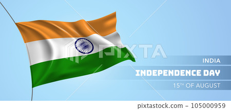 India happy independence day greeting card, banner vector illustration India happy independence day greeting card, banner vector illustration 105000959