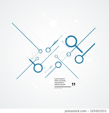 Vector connect lines and dots. Banner template for technology and social communication Vector connect lines and dots. Banner template for technology and social communication 105001033