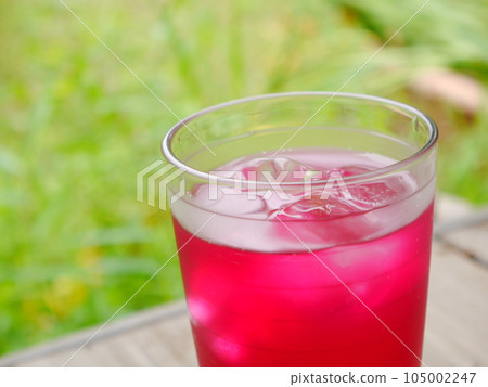 Bright pink red shiso juice Bright pink red shiso juice 105002247