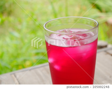 Bright pink red shiso juice Bright pink red shiso juice 105002248