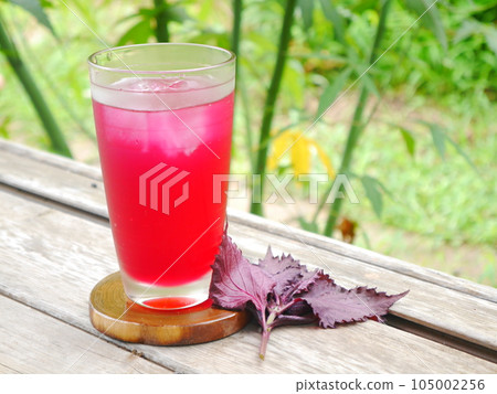 Bright pink red shiso juice Bright pink red shiso juice 105002256
