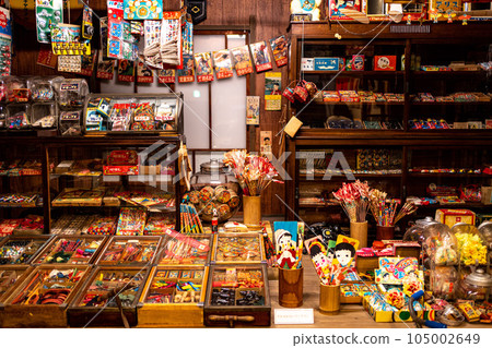 Display of candy store in Showa retro museum in Kanazawa 105002649