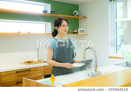 Woman in the kitchen 105004028