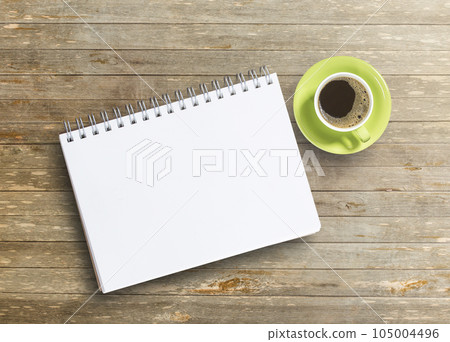Office desk with notebook and coffee Office desk with notebook and coffee 105004496