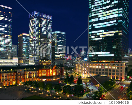 [Chiyoda-ku/Chuo-ku, Tokyo] Evening view from Tokyo Station to Kyobashi Cityscape (July 2023) 105004616