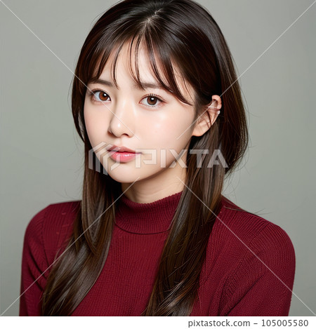 AI-generated image [person] woman with long hair 105005580