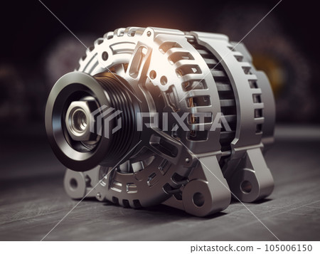 Automotive power generating alternator, generator.  Car parts and car repair service. 105006150