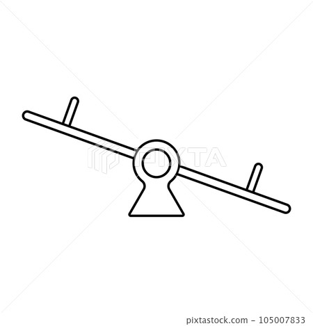 seesaw icon vector 105007833