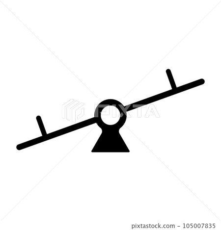 seesaw icon vector seesaw icon vector 105007835