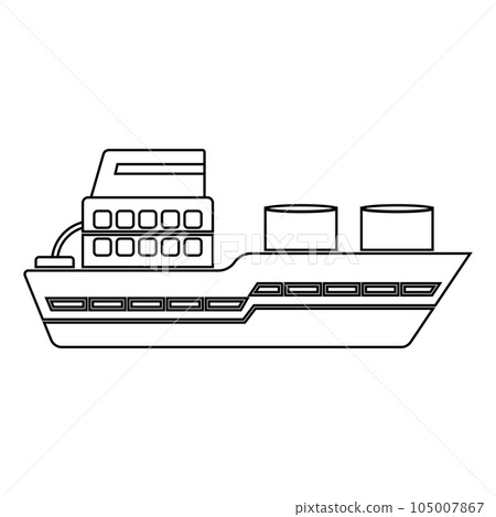 boat icon vector 105007867