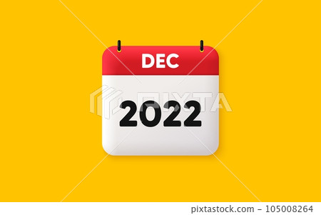 Calendar agenda 3d icon. December month icon. Event schedule Dec date. Meeting appointment planner. Agenda plan, Month schedule 3d calendar and Time planner. December day reminder. 2022 year. Vector Calendar agenda 3d icon. December month icon. Event schedule Dec date. Meeting appointment planner. Agenda plan, Month schedule 3d calendar and Time planner. December day reminder. 2022 year. Vector 105008264