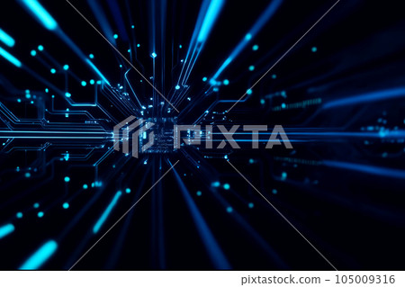 Abstract computer data characters, big data, and internet technology concepts 105009316