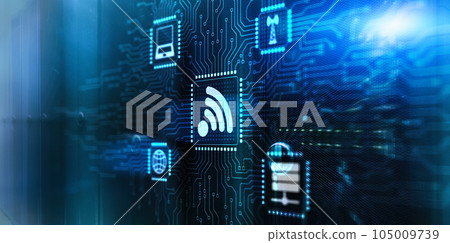 WiFi symbol. Technology connect to wireless internet 105009739