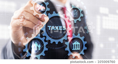 Taxation and taxes World Finance Business Banking concept Taxation and taxes World Finance Business Banking concept 105009760