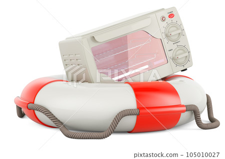 Ultraviolet Sterilizer Cabinet with lifebelt. 3D rendering 105010027