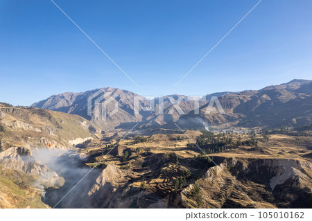 Aerial view of the Colca canyon in Arequipa 105010162