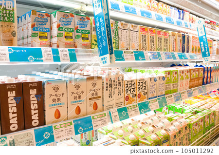 May: Shopping for fermented milk drinks at shopping centers 105011292