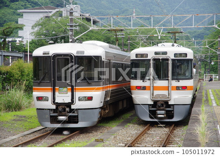 澤中快速步行系列 373、313 御殿場線 山北站 105011972