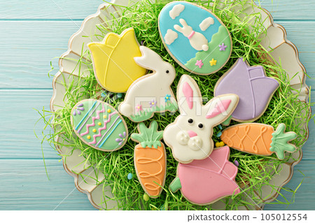 Easter decorated cookies Easter decorated cookies 105012554
