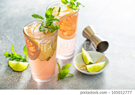 Grapefruit and lime mojito Grapefruit and lime mojito 105012777