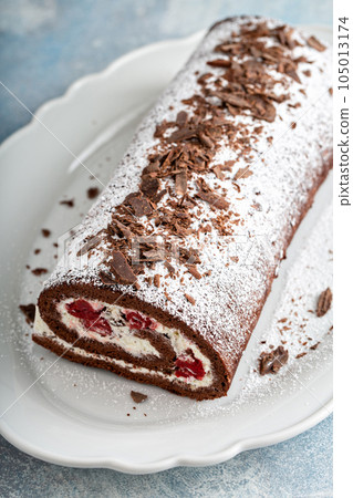 Black forest swiss roll 105013174