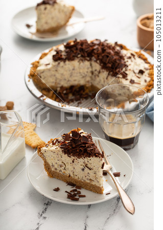 Ricotta and chocolate Cannoli pie 105013211