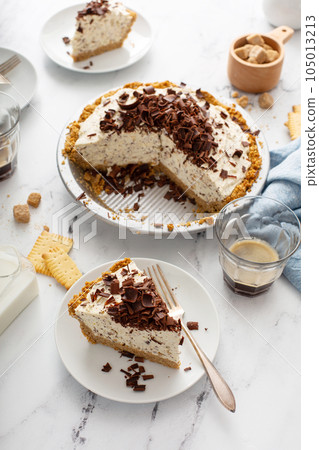 Ricotta and chocolate Cannoli pie 105013213