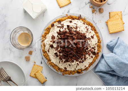 Ricotta and chocolate Cannoli pie 105013214