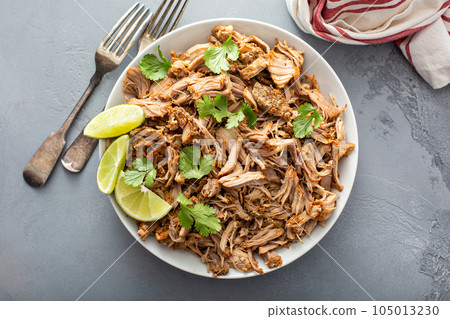 Pork carnitas with celery and lime Pork carnitas with celery and lime 105013230