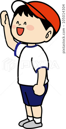 boy raising his hand 105014304