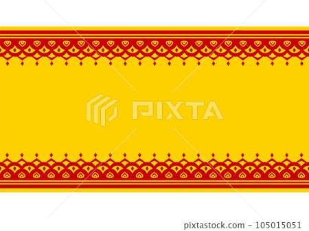 Ornamental frame in Indian style. Vector data. 105015051
