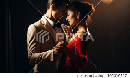 男人和女人做交誼舞 AI 圖像 105016717