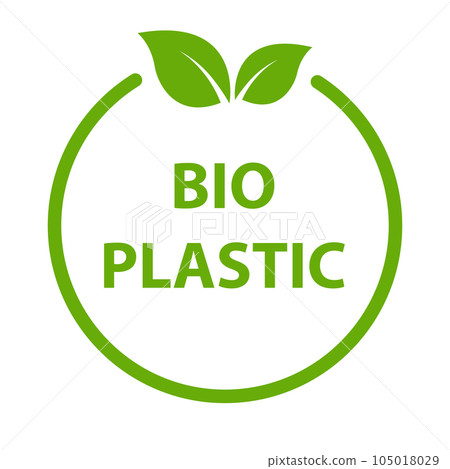 Biodegradable plastic icon vector plant eco friendly compostable material production for graphic design, logo, website, social media, mobile app, UI Biodegradable plastic icon vector plant eco friendly compostable material production for graphic design, logo, website, social media, mobile app, UI 105018029