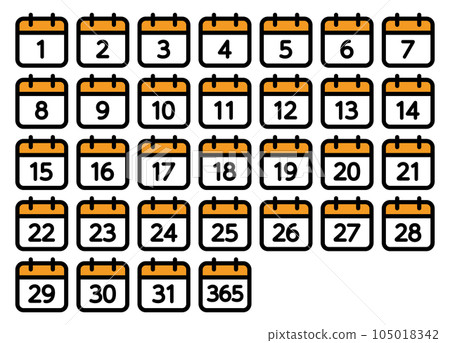 日曆圖標（日期） 105018342