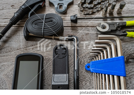 Road bike bicycle maintenance tool image material 105018574
