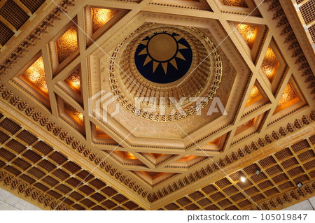 Ceiling inside the Chiang Kai-shek Memorial Hall in Taiwan Ceiling inside the Chiang Kai-shek Memorial Hall in Taiwan 105019847