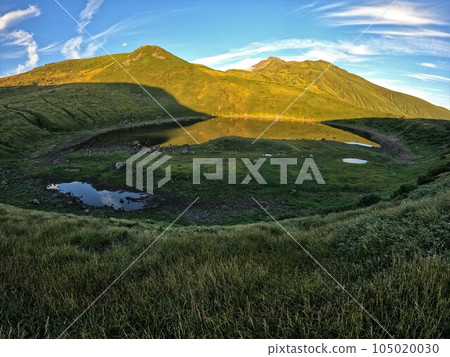 Chokai mountain from Chokai lake Chokai mountain from Chokai lake 105020030