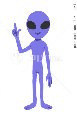 Alien with pointing pose 105020061