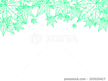 Summer autumn leaves frame, background 105020427