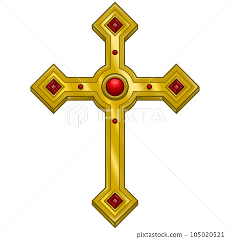 Christian cross vector design 105020521