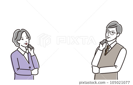 老夫婦面對面思考 老夫婦面對面思考 105021077