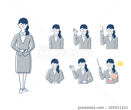 女導遊表情_h20變體套裝 105021322