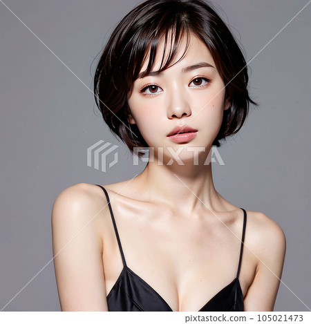 AI生成圖像【人】短髮女人 AI生成圖像【人】短髮女人 105021473